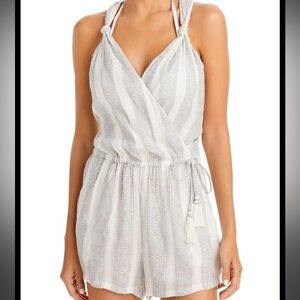 NWT Isabella Rose Sparkle Swim Coverup Romper sz M